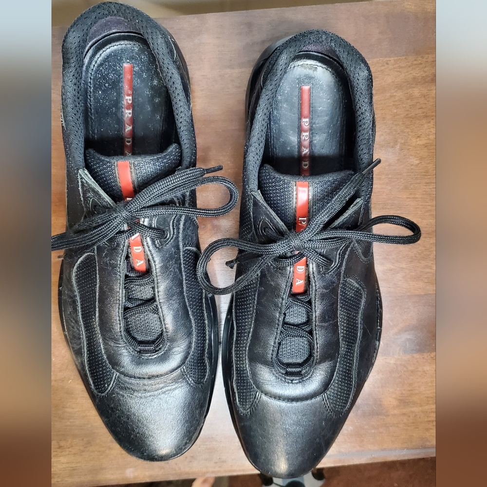 Prada Sneakers, Black, Size 11 - Picture 2 of 16
